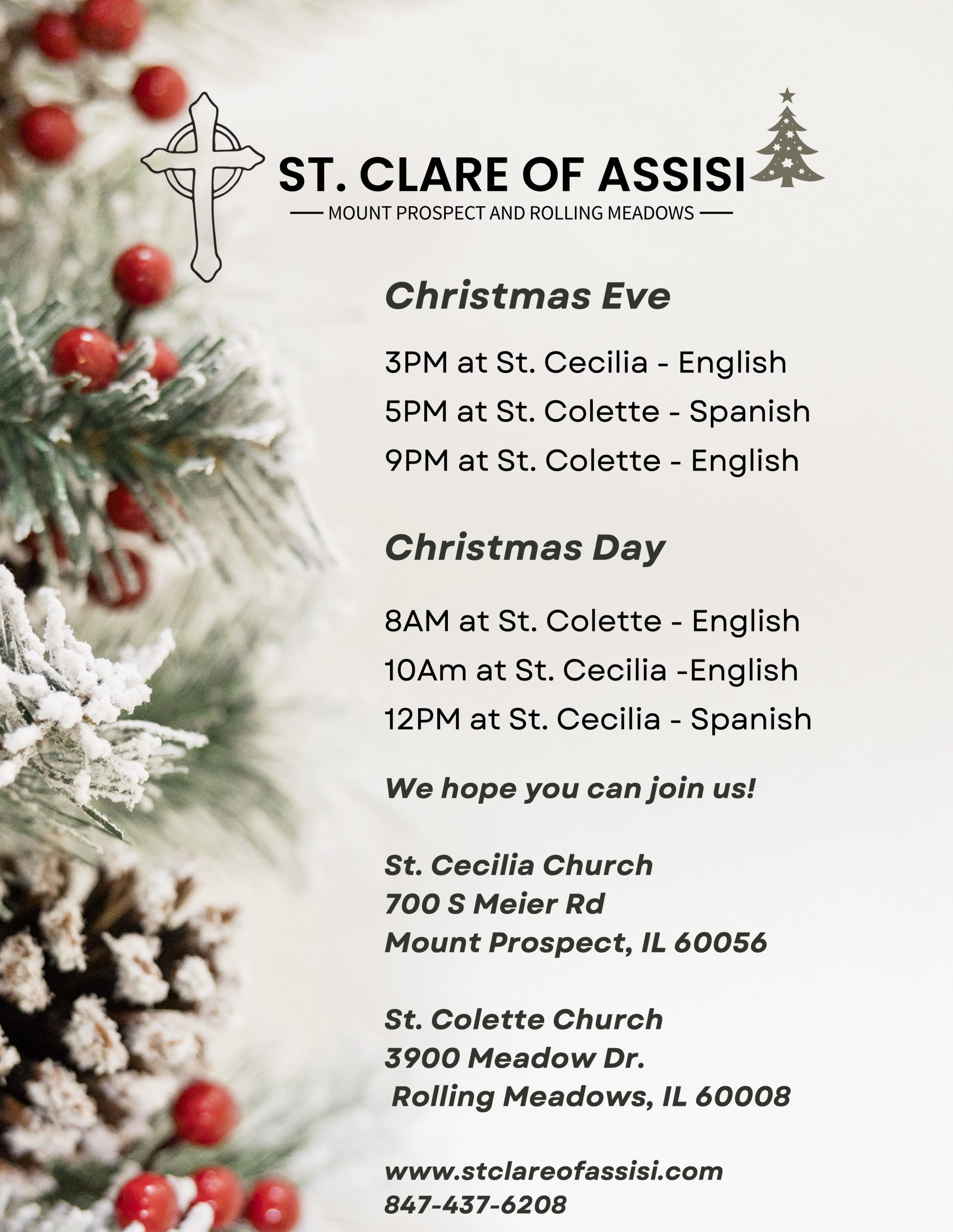 Christmas Mass Schedule (1)